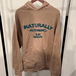 Lane Seven Naturally Authentic Hoodie Tan Graphic Pullover – XL